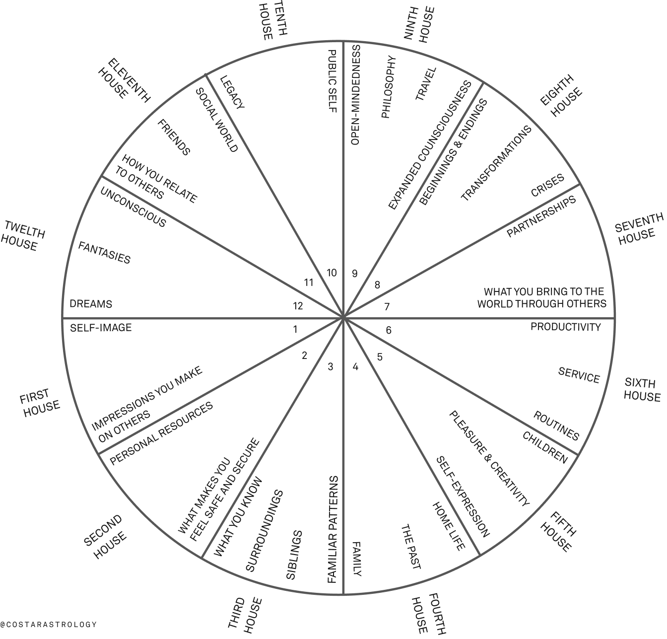 What Astrology Houses Symbolize Co Star